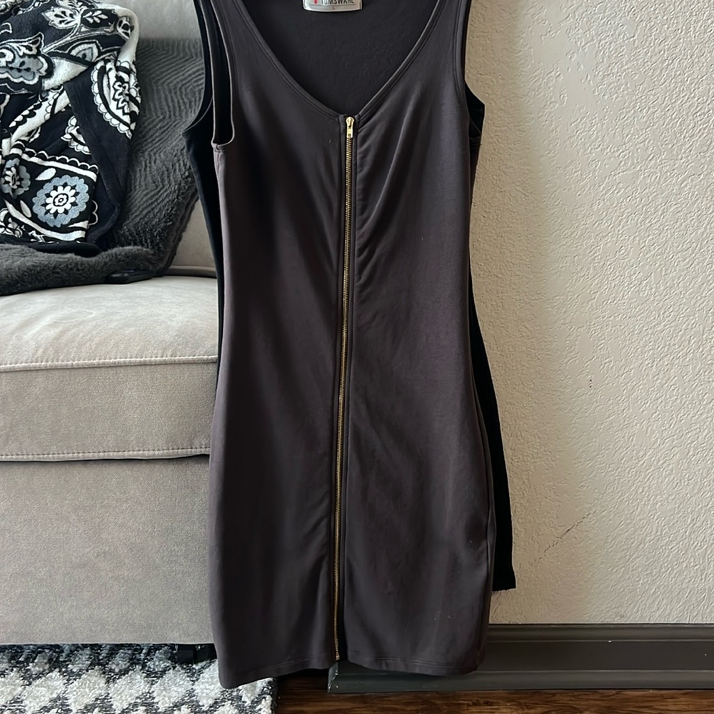 Short Zipper dress- tight fitting, very comfortable